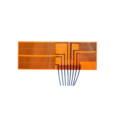 polyimide heater with multiple heating circuits