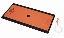 silicone heating plate silicone rubber heater valcunized on Alu plates
